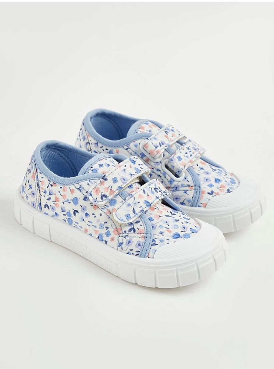 Girls' Floral Chunky Canvas Trainers with Double Strap - George at Asda Reviews