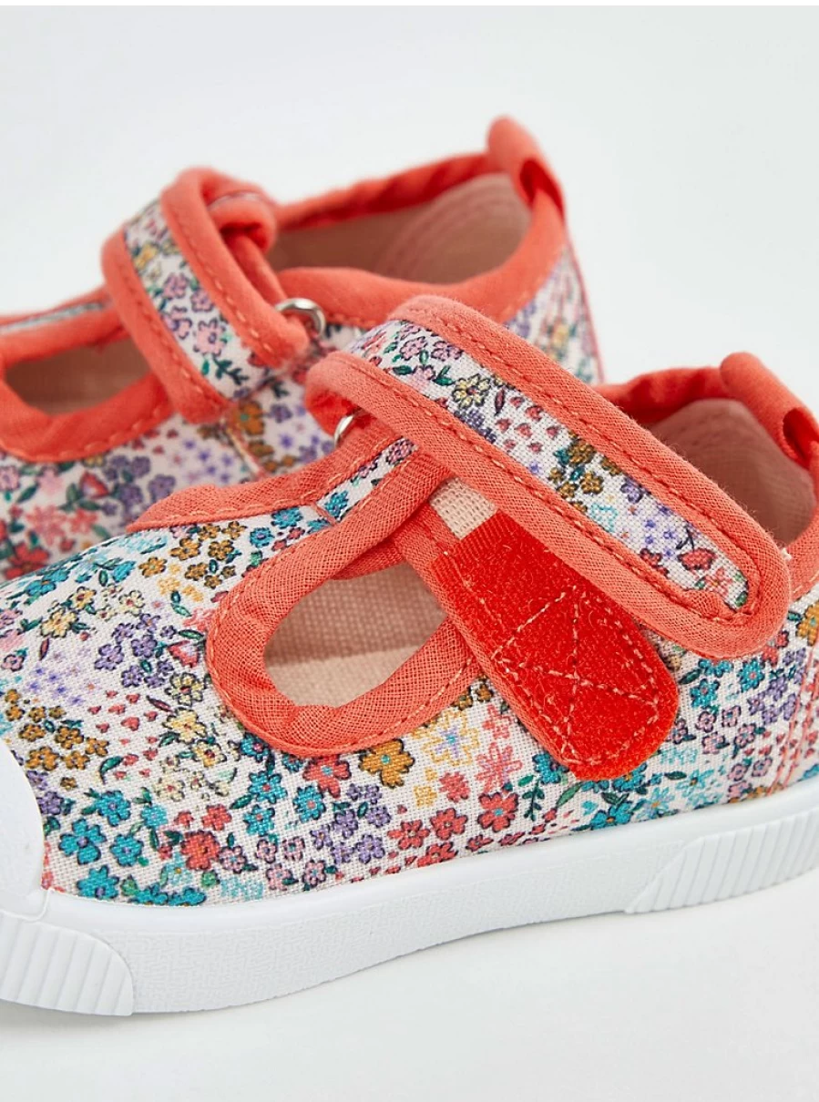 Girls Coral Floral T-Bar Canvas Pumps - George at Asda Kids Shoes Review