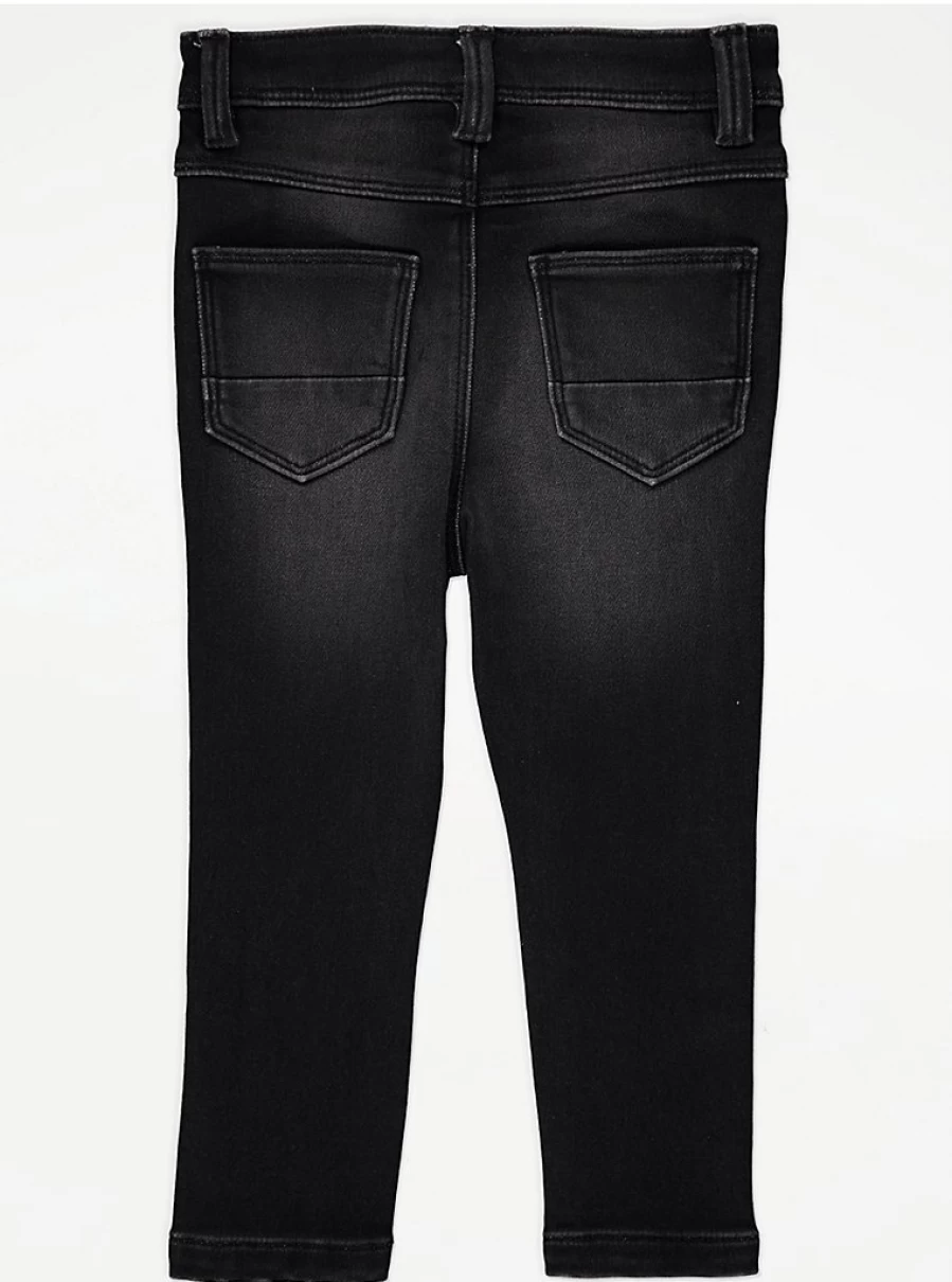 "George at Asda Boys Black Skinny Fit Jeans – Comfortable Wash Denim Review"