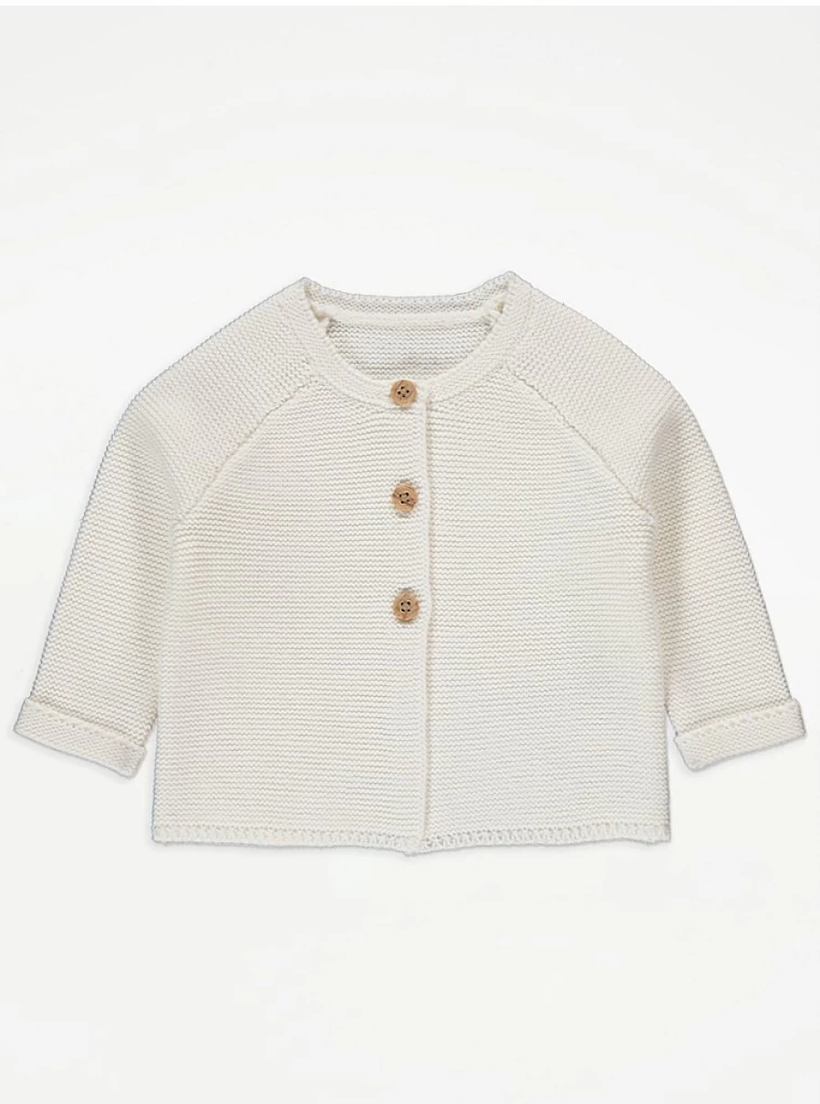 "George at Asda Baby Cream Button-Up Cardigan: Soft & Cozy Review"