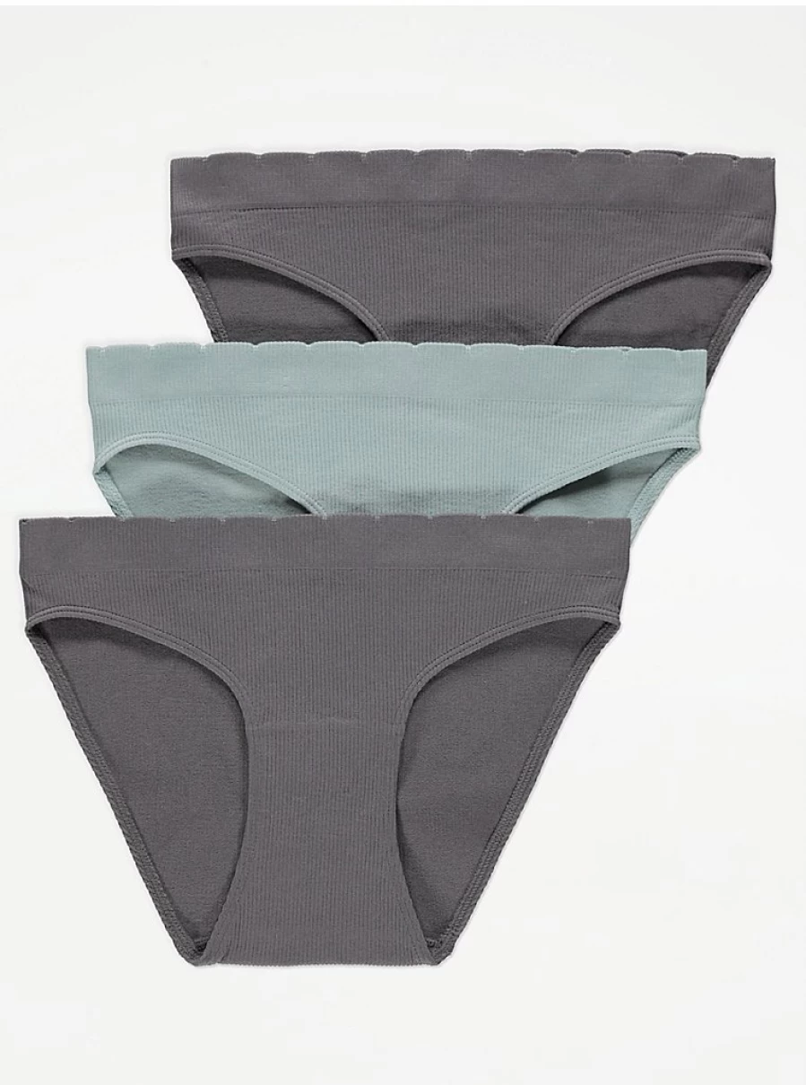 "George at Asda Seamless High Leg Knickers 3 Pack - Ribbed Comfort Underwear Review"