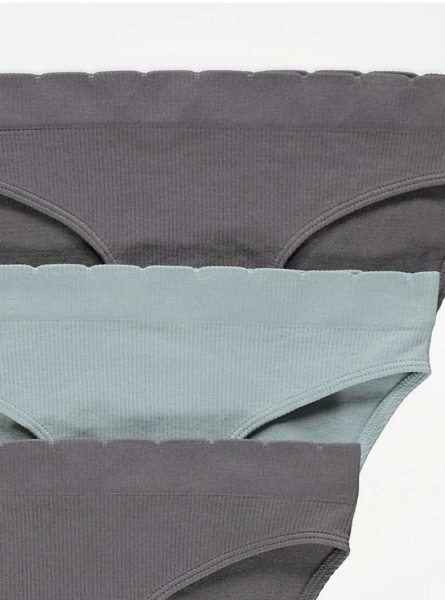 "George at Asda Seamless High Leg Knickers 3 Pack - Ribbed Comfort Underwear Review"