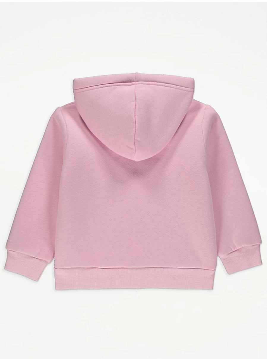 "George at Asda Kids Bluey Pink Zip Up Hoodie | Soft & Stylish Pullover for Children"