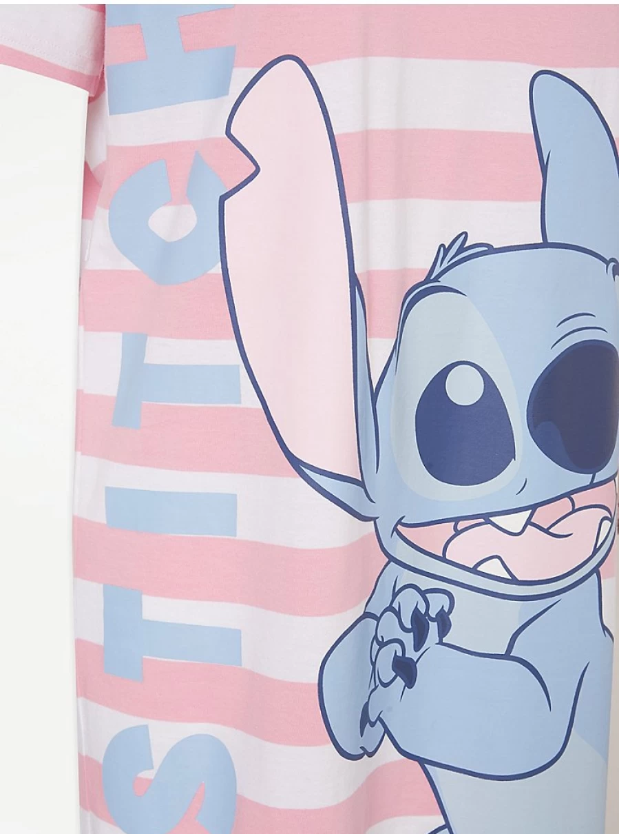 Disney Lilo & Stitch Pink Striped Nightdress | Women's Sleepwear | George at Asda