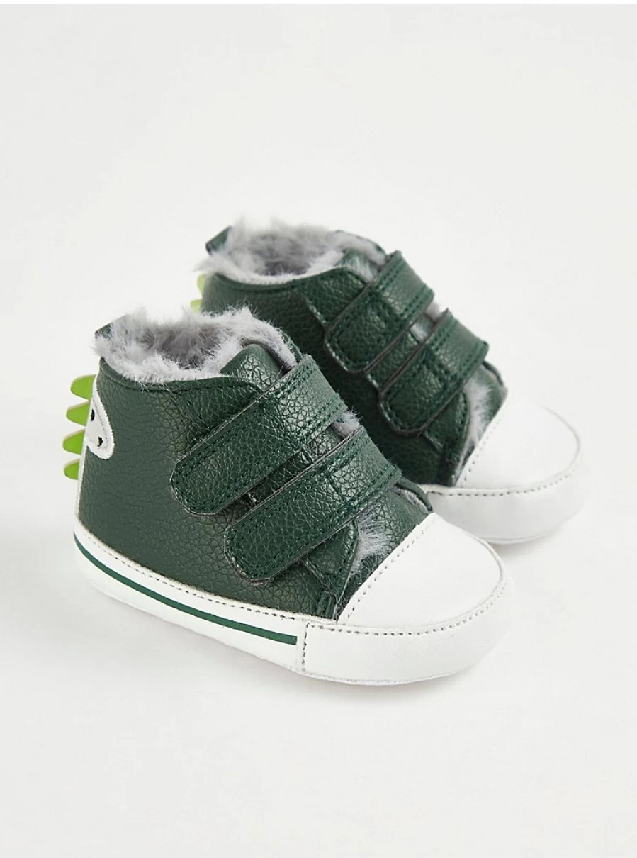 George at Asda Boys' Green Dinosaur High Top Sneakers – Kids' Casual Shoes Review