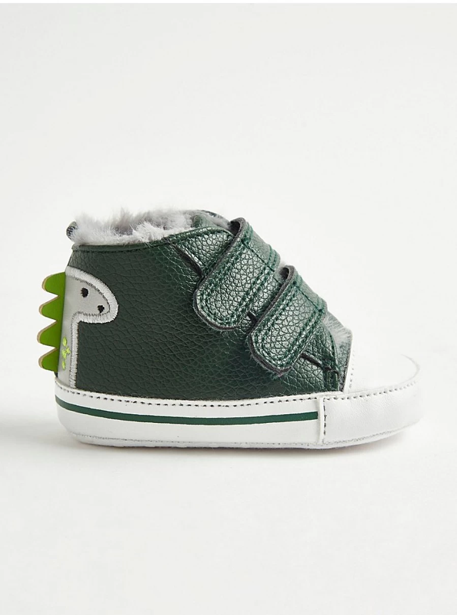 George at Asda Boys' Green Dinosaur High Top Sneakers – Kids' Casual Shoes Review