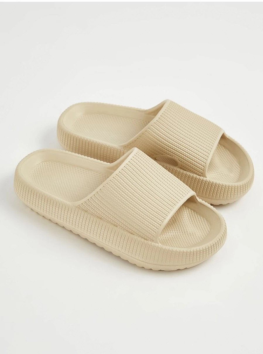 "George at Asda Girls' Stone Chunky Sliders | Kids' Comfort Sandals Reviews"