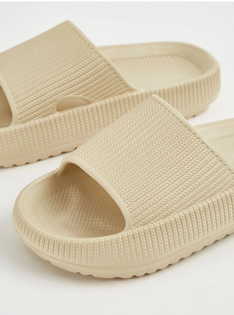 "George at Asda Girls' Stone Chunky Sliders | Kids' Comfort Sandals Reviews"