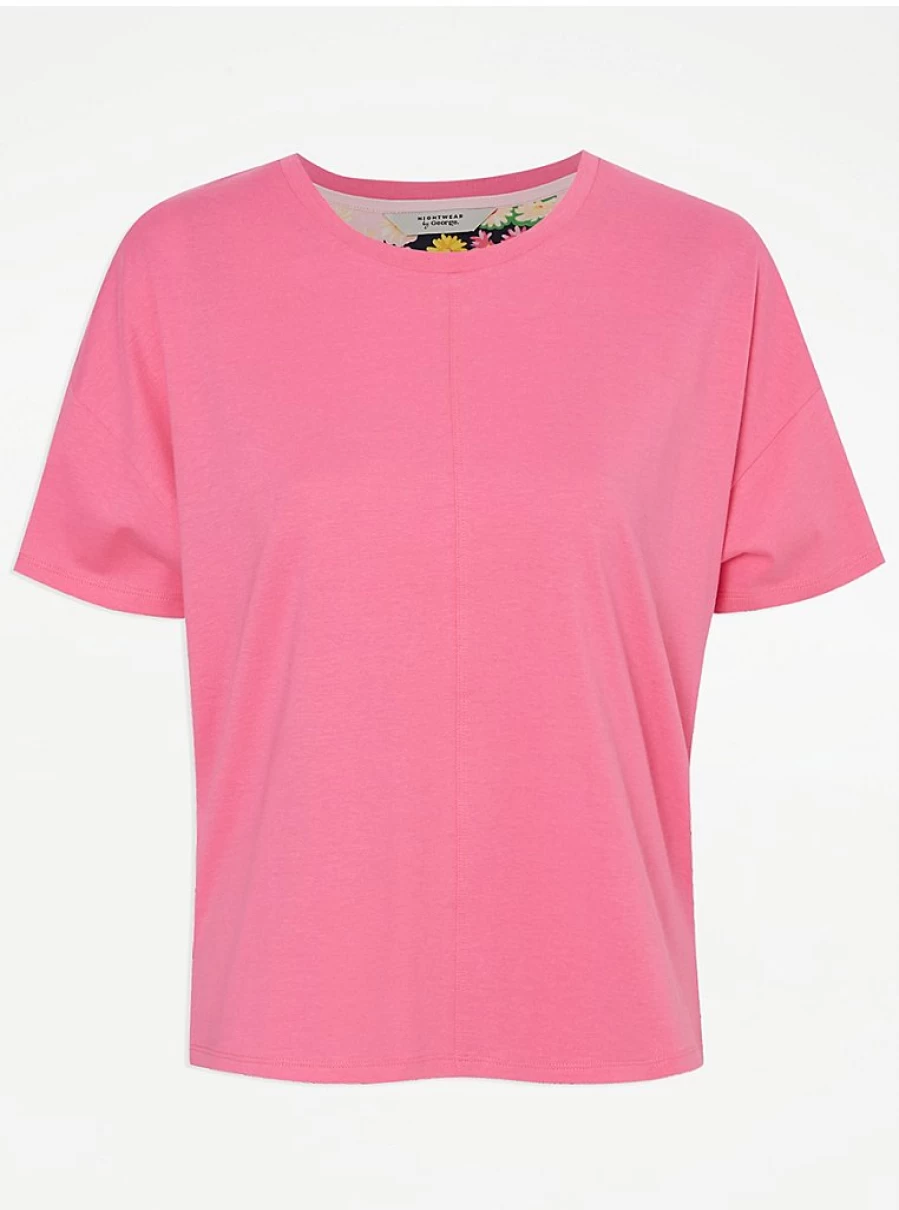 "George at Asda Women's Pink Floral Short Pajama Set - Comfortable Sleepwear & Loungewear"