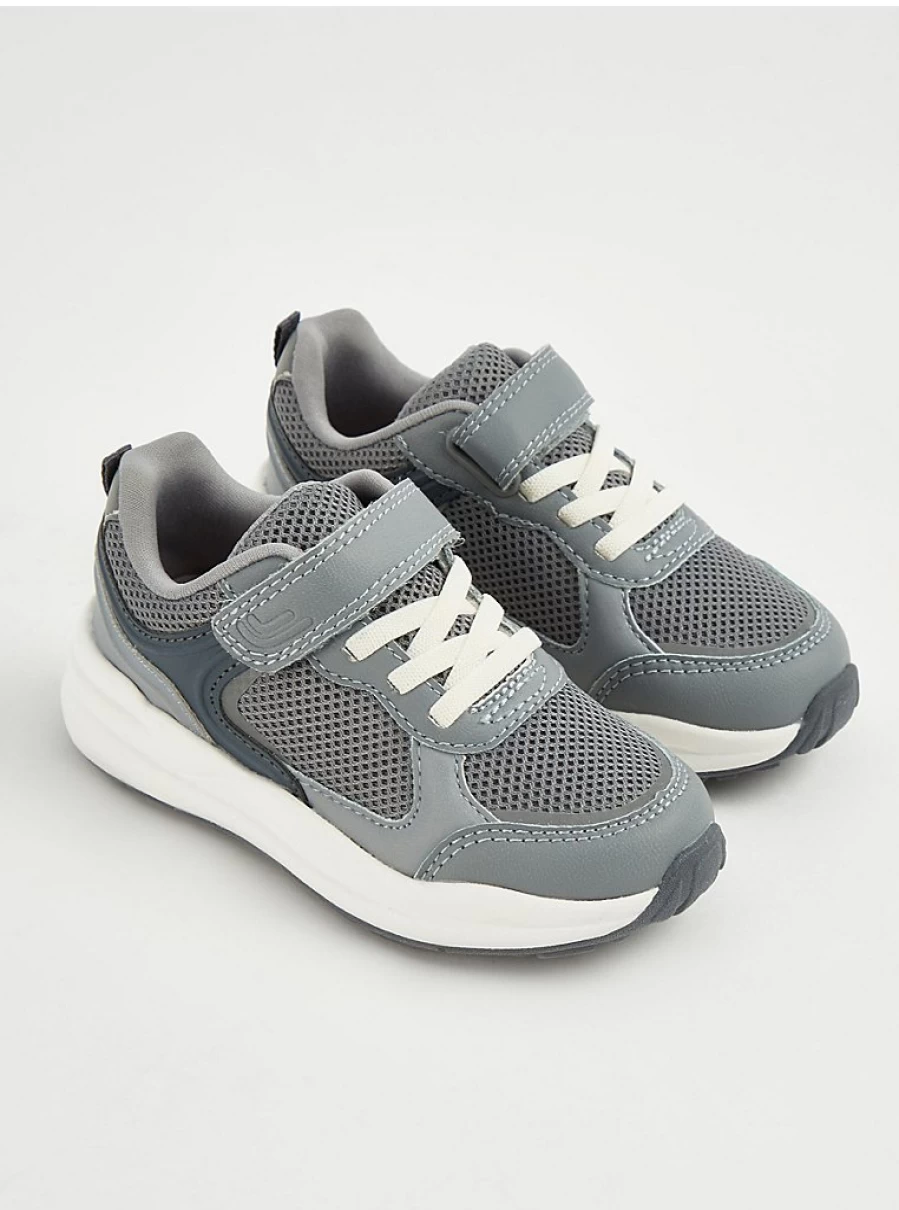 "George at Asda Boys' Grey Mesh Trainers – Lightweight & Comfortable Kids' Sneakers"