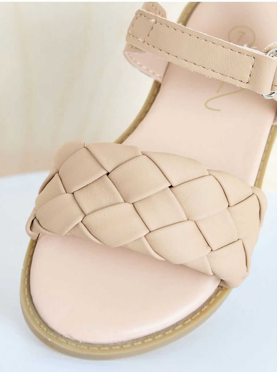 Girls' Plaited Strap Sandals by George at Asda | Billie Faiers Tan Style Review