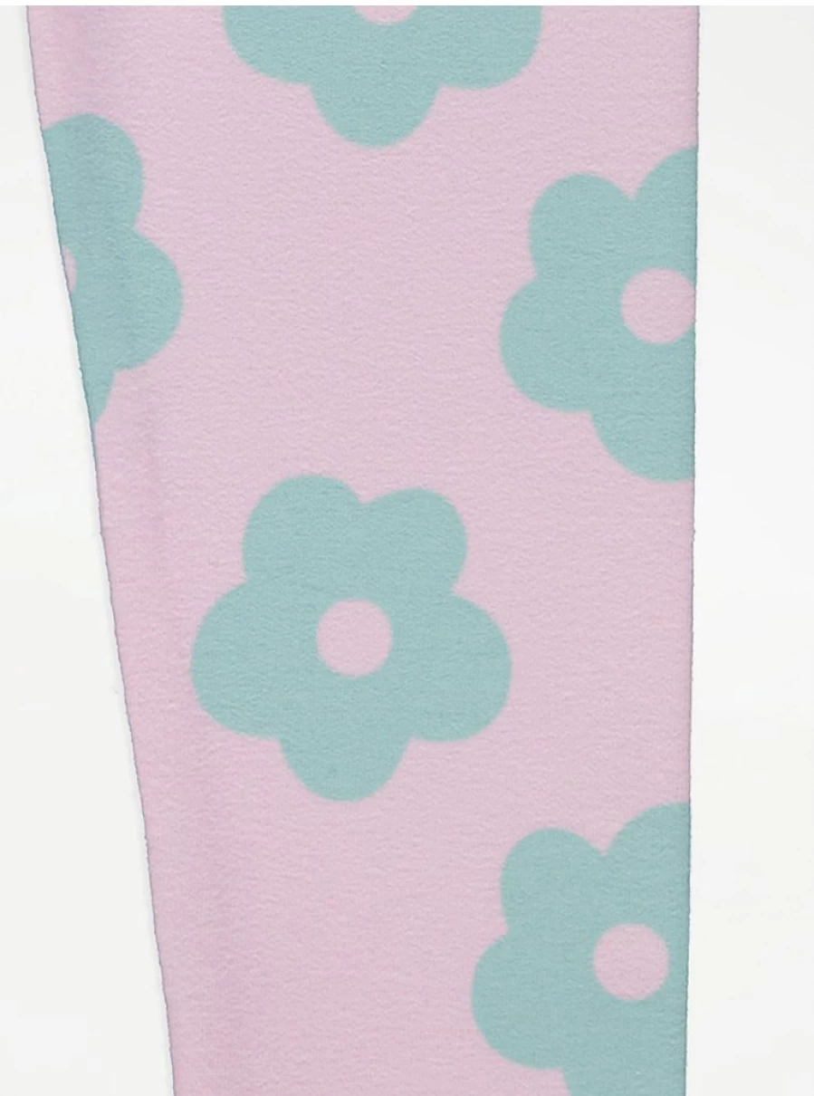 "George at Asda Kids Pink Flower Leggings | Comfortable & Stylish Girls' Leggings Review"