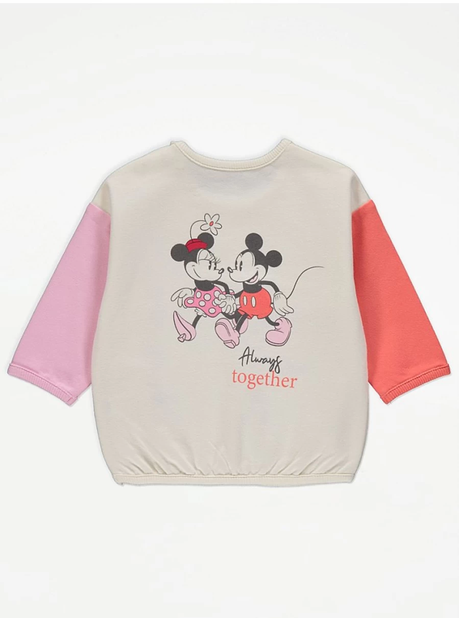Disney Minnie Mouse Baby Outfit - George at Asda Best Friend Sweatshirt & Trousers Set