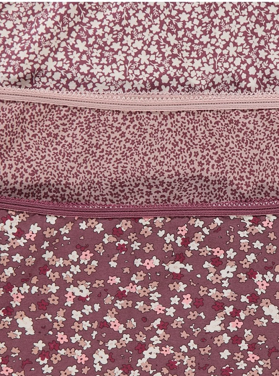 "George at Asda Berry Floral Full Briefs 5-Pack - Comfortable Women's Lingerie Set"