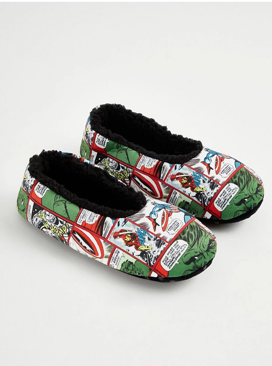 "George at Asda Men's Marvel Comic Strip Slipper Socks – Comfort & Style"