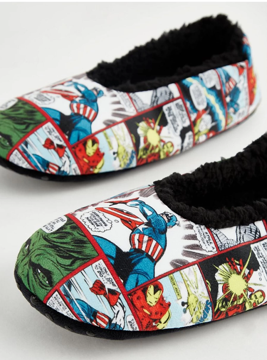 "George at Asda Men's Marvel Comic Strip Slipper Socks – Comfort & Style"