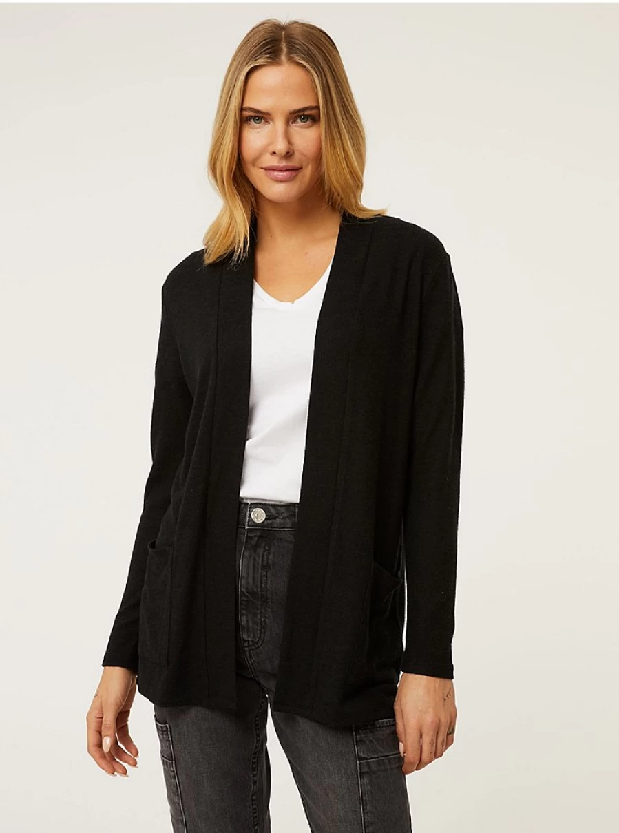 "George at Asda Women's Black Soft Touch Cardigan Review | Cozy Knit Sweater"