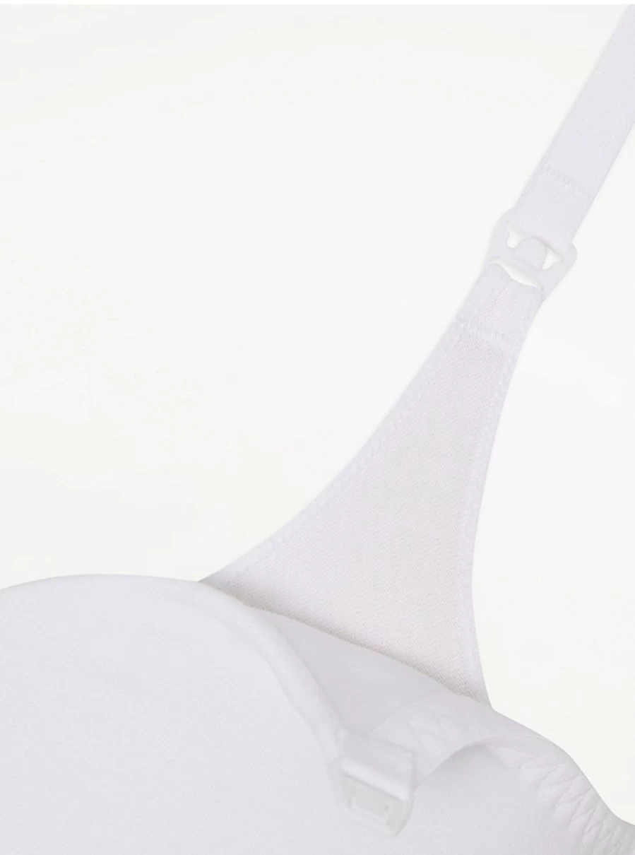 Baby Maternity Nursing Bras 2 Pack - Soft Padded T-Shirt Nursing Bras for Comfort & Support | George at Asda
