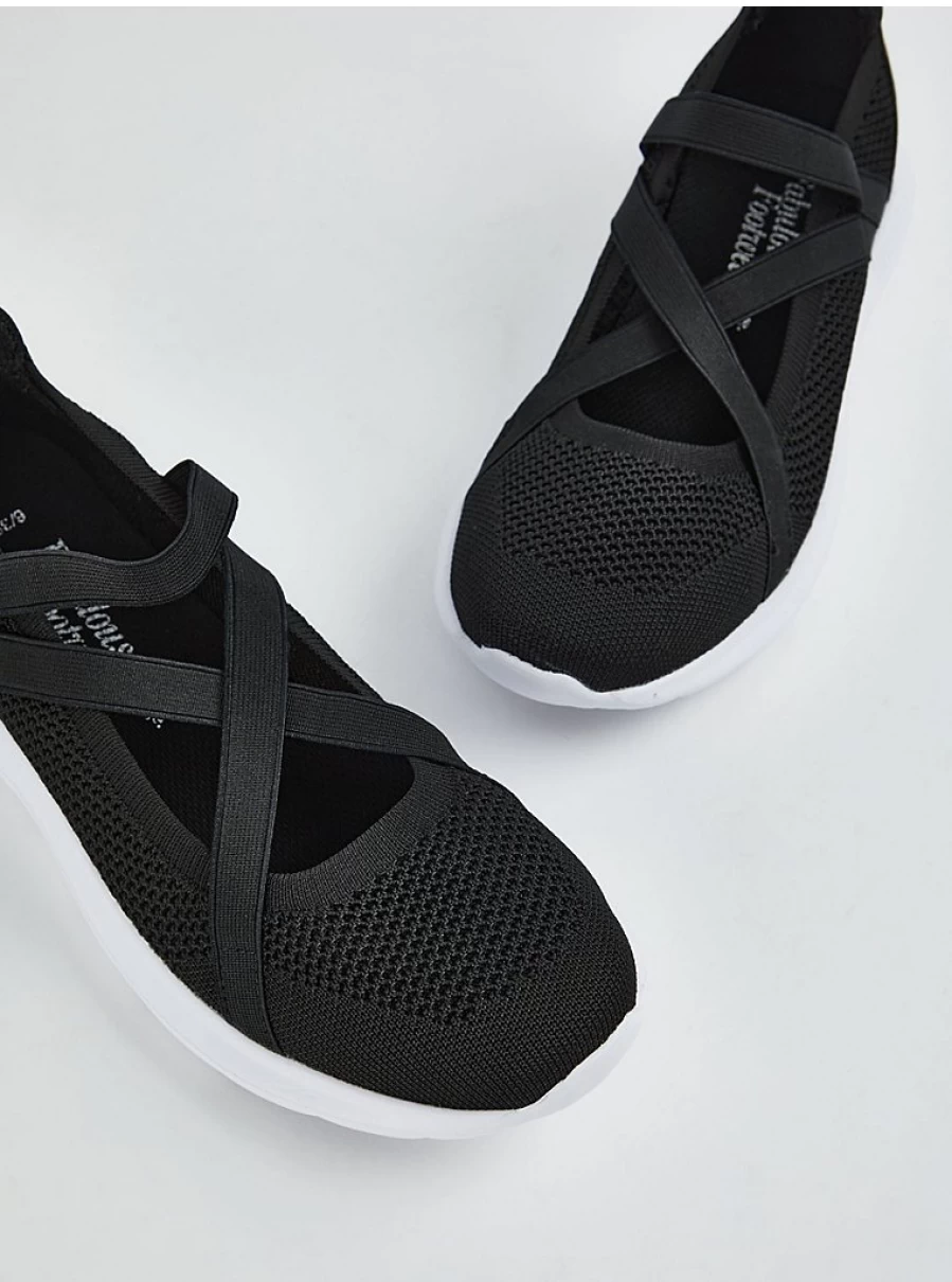 Women's Black Sporty Ballet Trainers - George at Asda | Comfortable & Stylish Sneakers