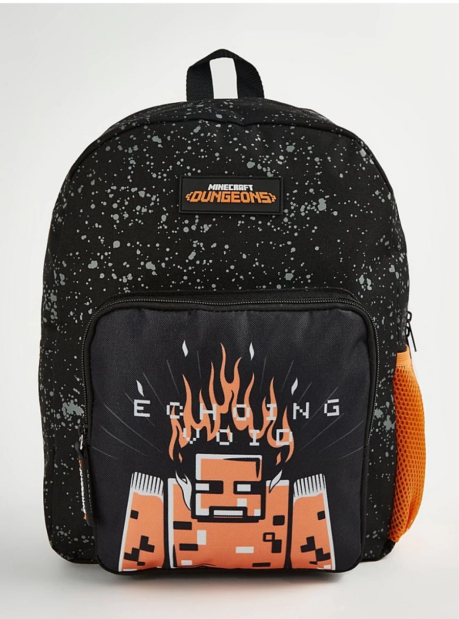 "George at Asda Boys' Minecraft Dungeons Themed Black Rucksack – Kids Backpack Review"