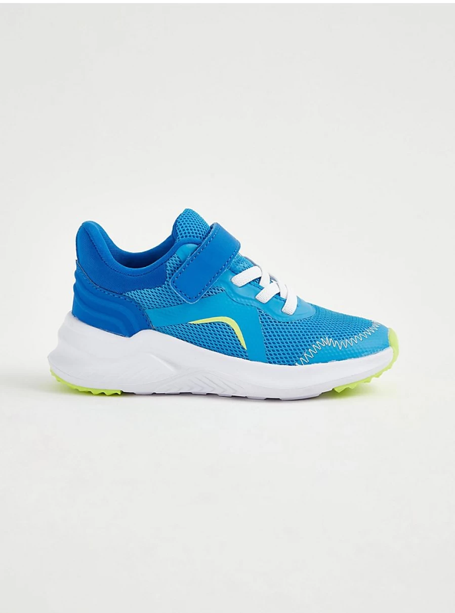 "George at Asda Kids' Blue Sporty Mesh Trainers with Strap Panel | Comfortable & Lightweight Sneakers"