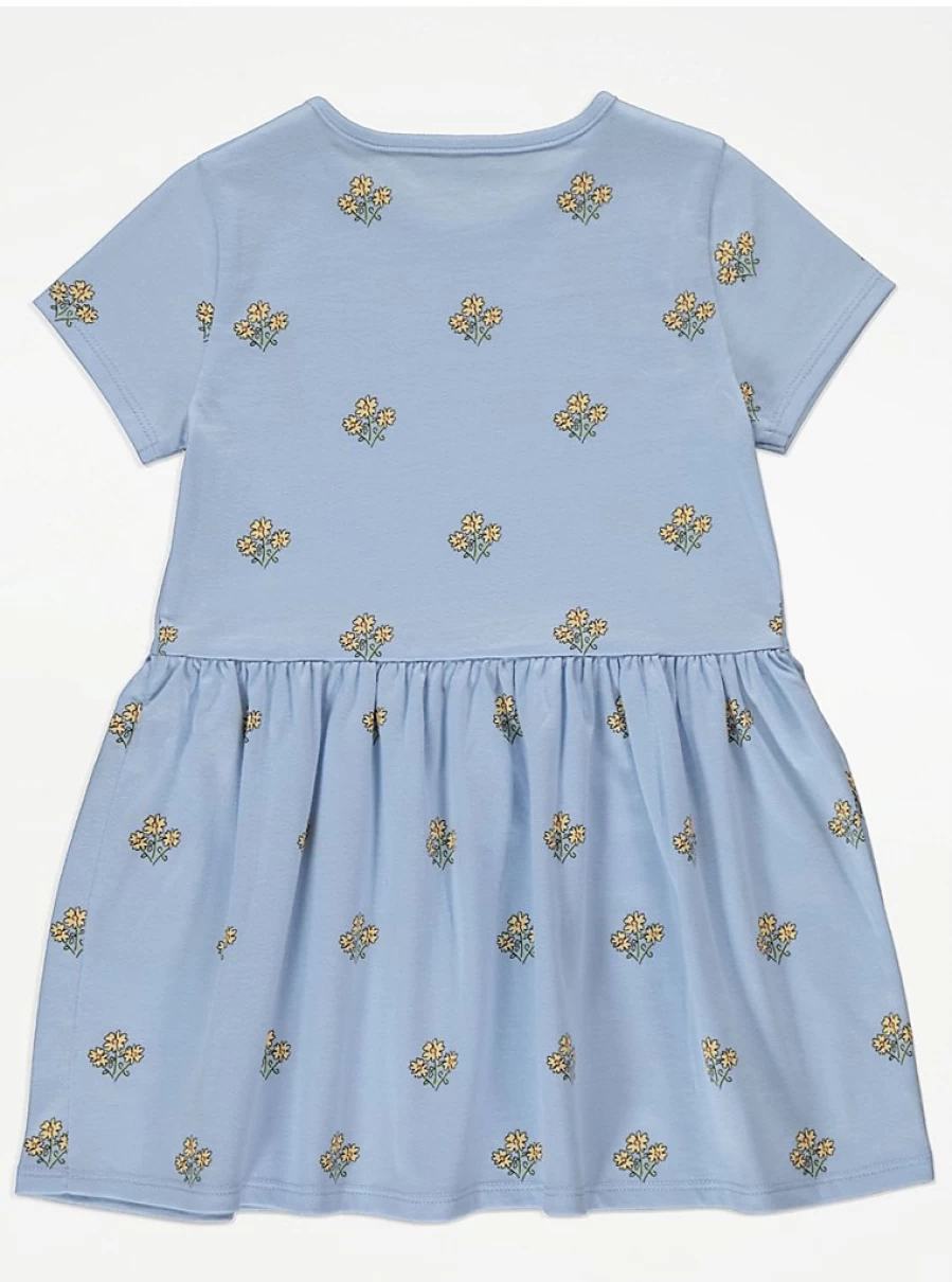 "George at Asda Girls' Light Blue Floral Short Sleeve Dress – Reviews & Styles"
