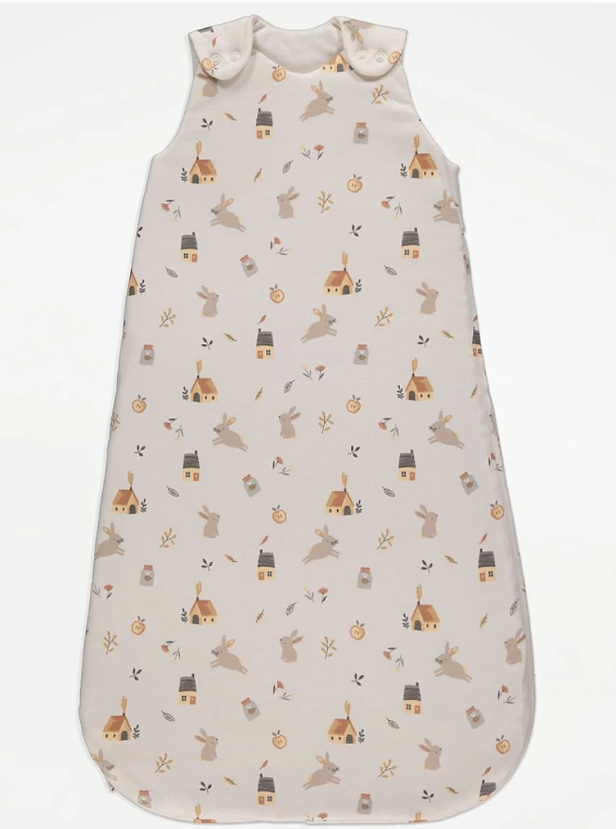 "George at Asda Baby Neutral Bunny Sleep Bag 2.5 Tog - Soft & Warm Infant Wear"
