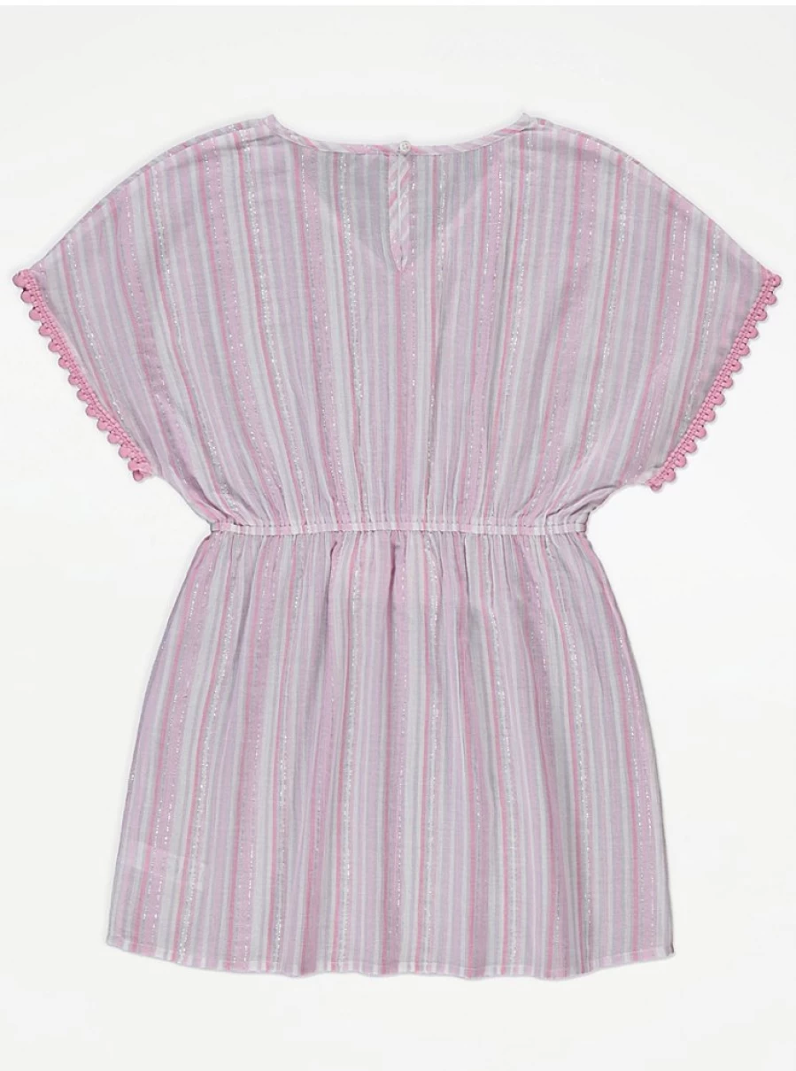 Girls Pink Striped Tassel Kaftan | George at Asda | Comfortable & Stylish Kids Wear