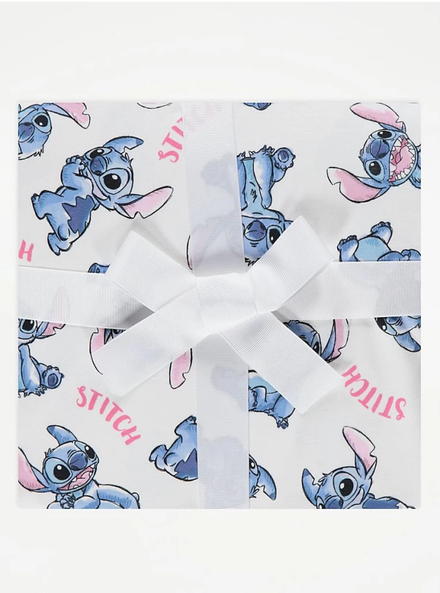 "George at Asda Kids Disney Lilo & Stitch Printed Short Pyjamas Gift Set – Comfortable & Cute Pajamas for Children"