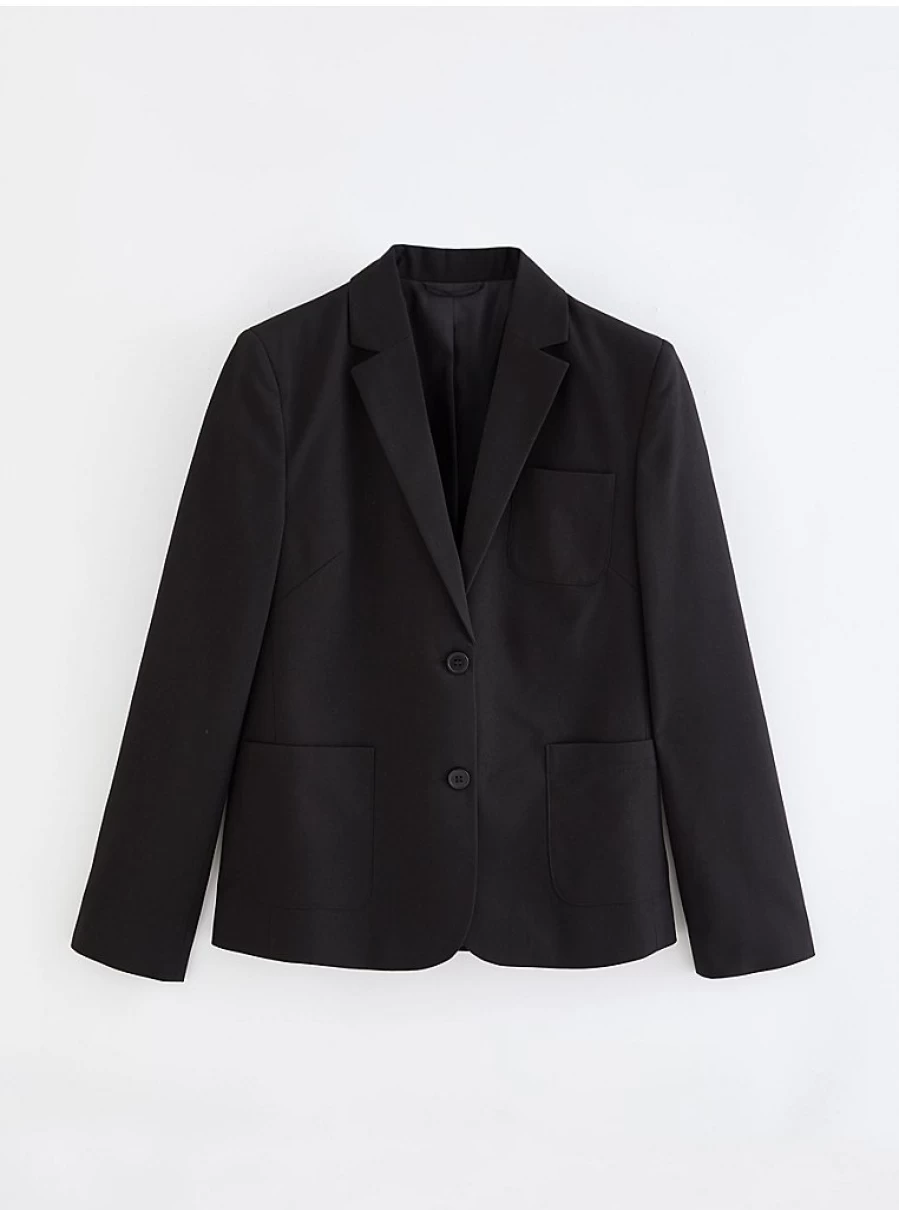 "George at Asda Girls Black School Blazer – Stylish & Comfortable School Uniform Essential"