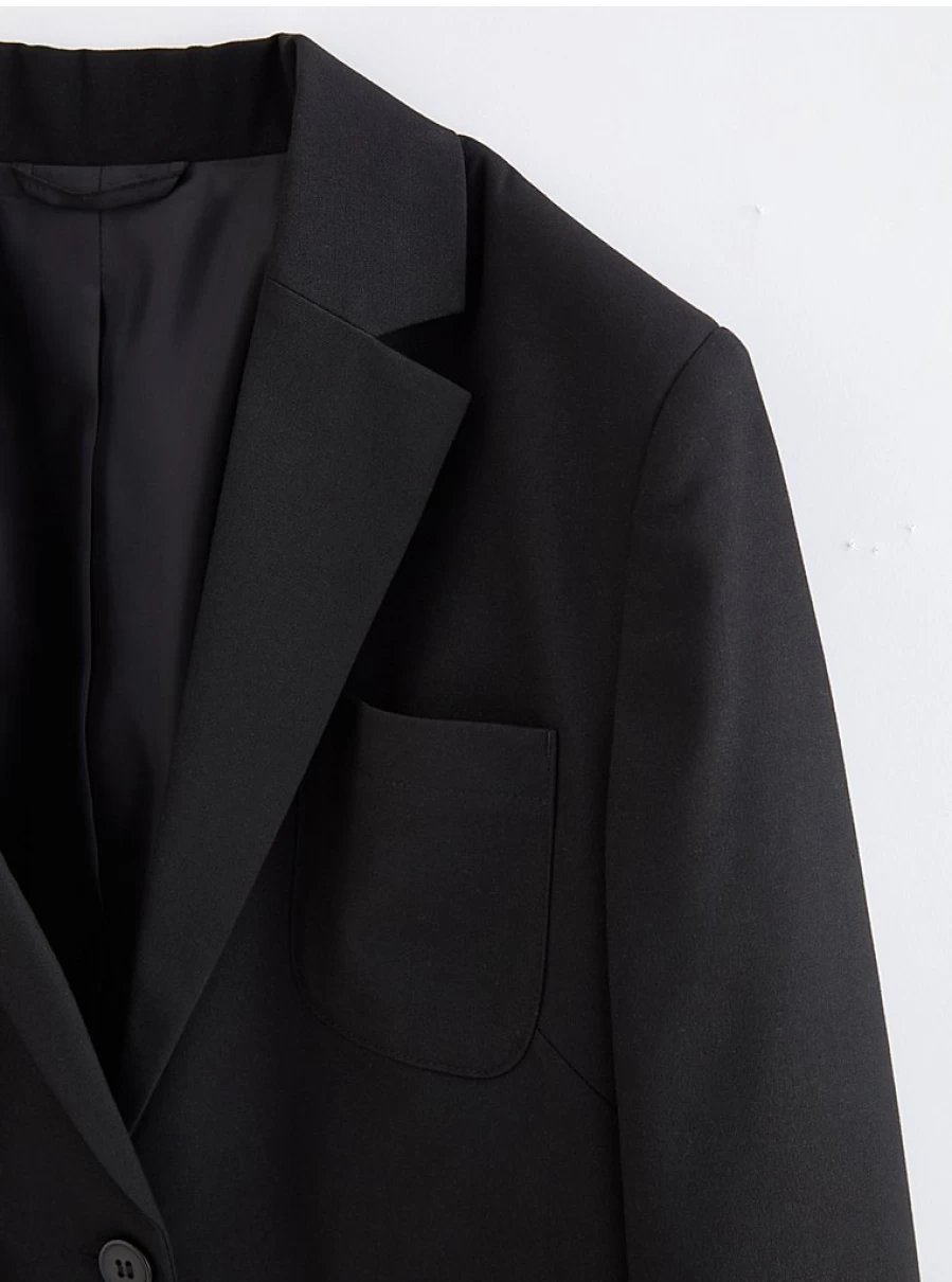 "George at Asda Girls Black School Blazer – Stylish & Comfortable School Uniform Essential"