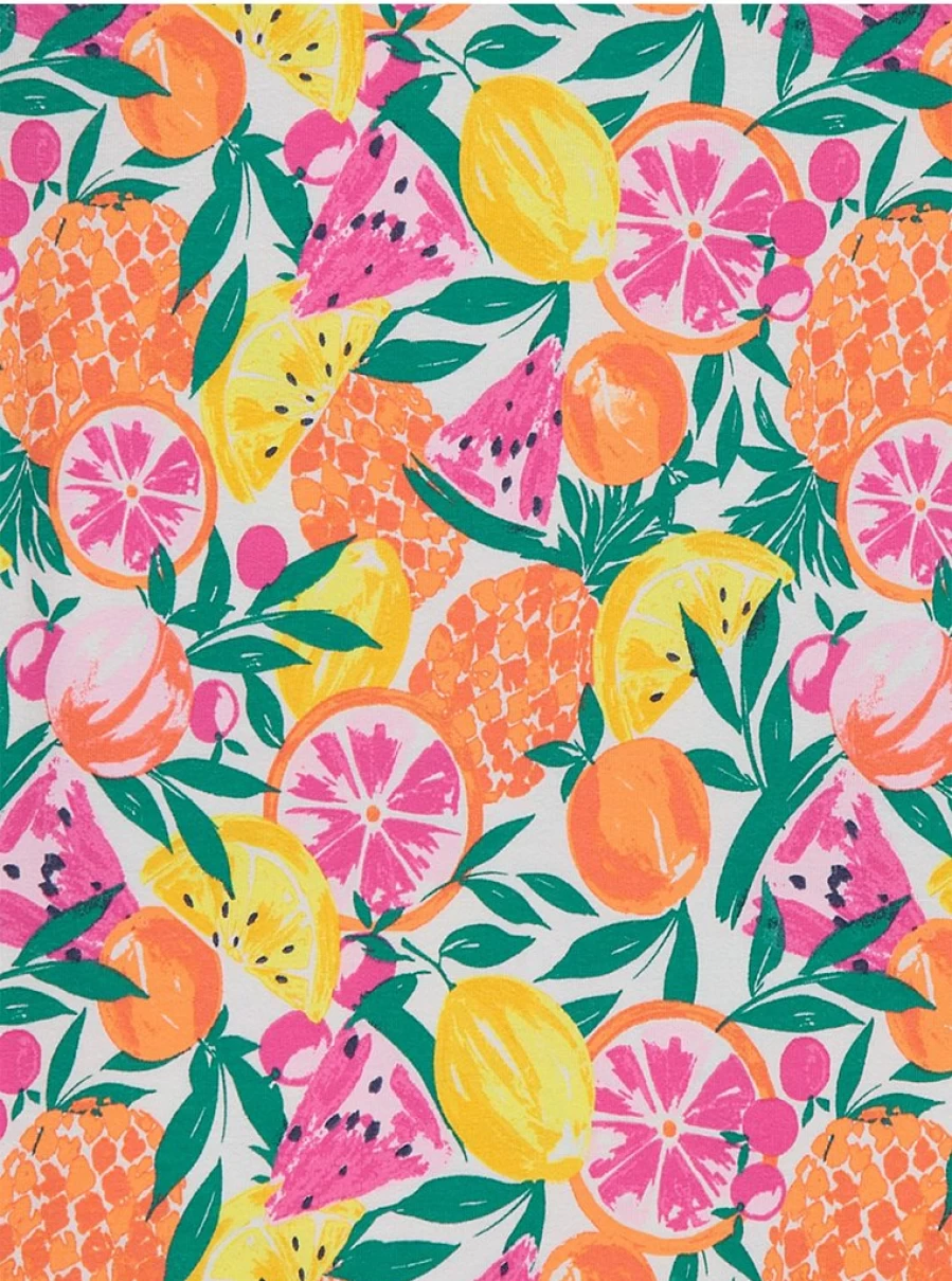 Girls' Bright Fruit Leaf Short Pyjamas 5-Pack | George at Asda | Comfortable Kids' Sleepwear