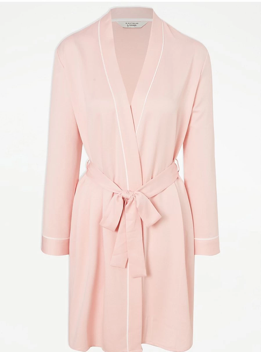 "George at Asda Pink Lingerie Dressing Gown for Mother of the Groom"