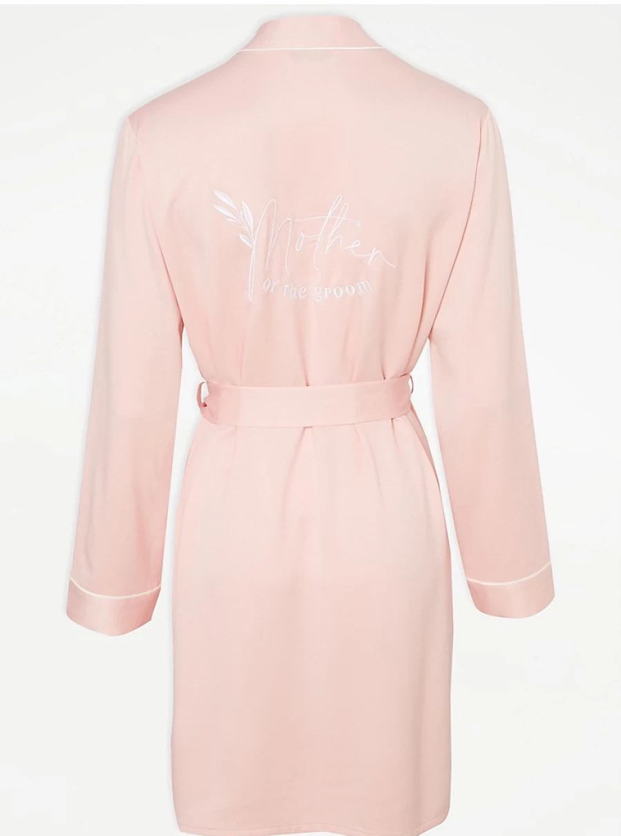 "George at Asda Pink Lingerie Dressing Gown for Mother of the Groom"
