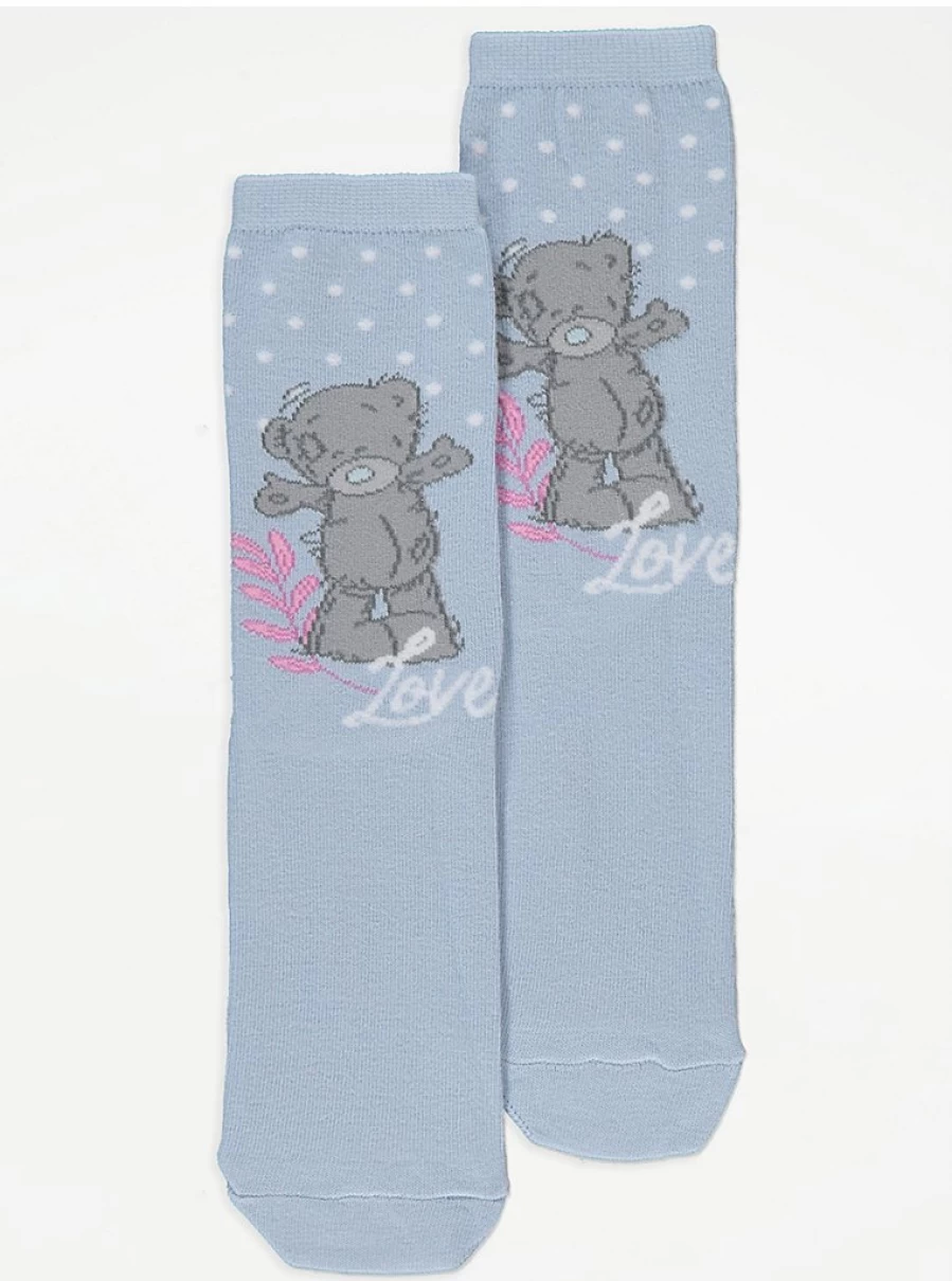"George at Asda Tatty Teddy Mother's Day Gift Box - Blue Love Socks & Lingerie Set"