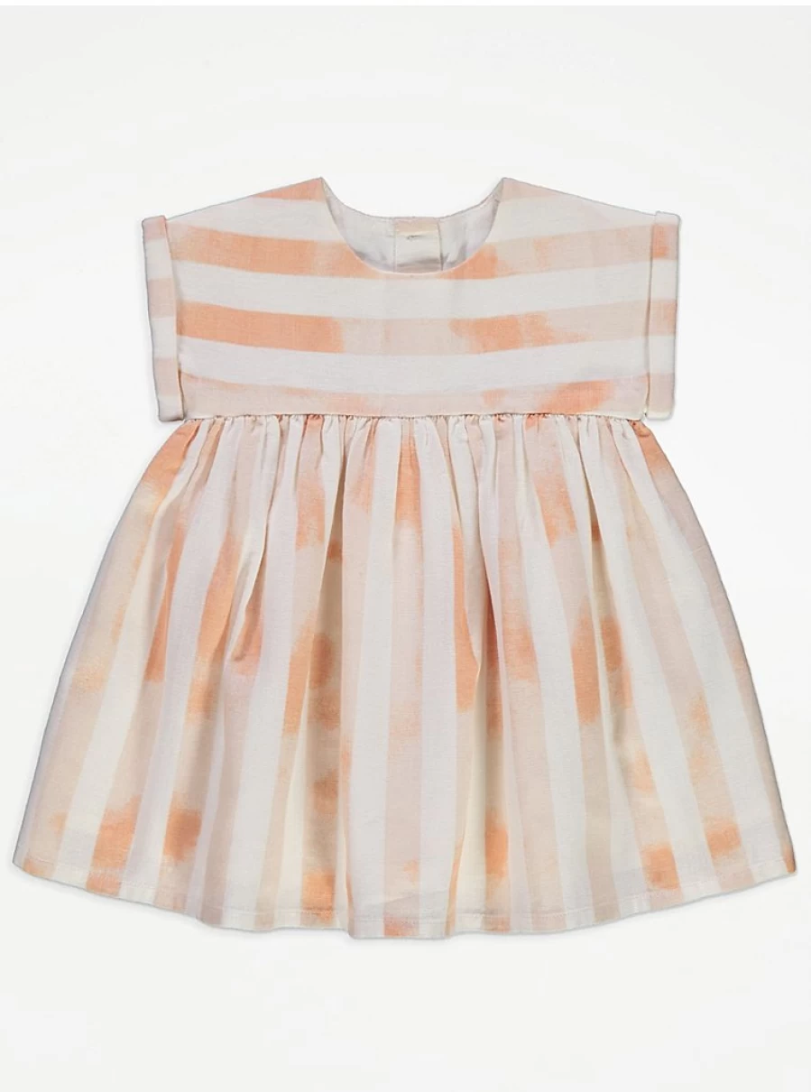 "George at Asda Baby Girls' Peach Striped Short Sleeve Dress – Reviews & Buying Guide"