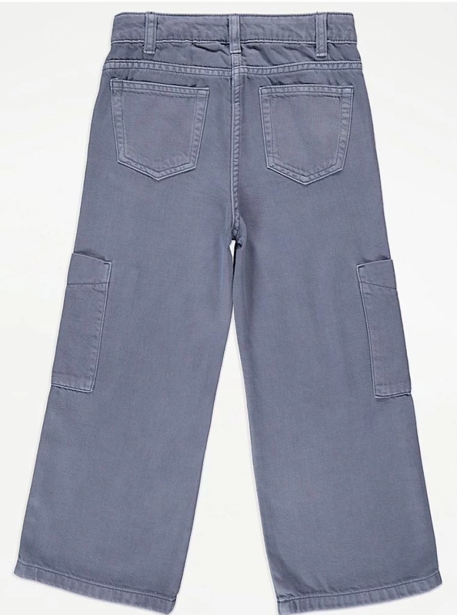 "George at Asda Kids Blue Twill Cargo Pants Review: Comfort & Style"