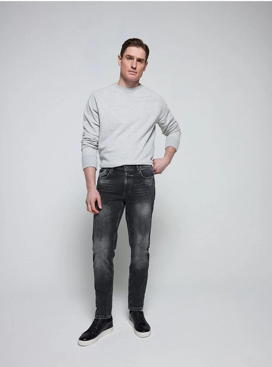 Men's Dark Grey Slim Fit Jeans | George at Asda | Comfortable & Stylish Denim