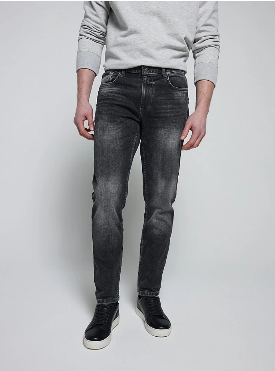 Men's Dark Grey Slim Fit Jeans | George at Asda | Comfortable & Stylish Denim