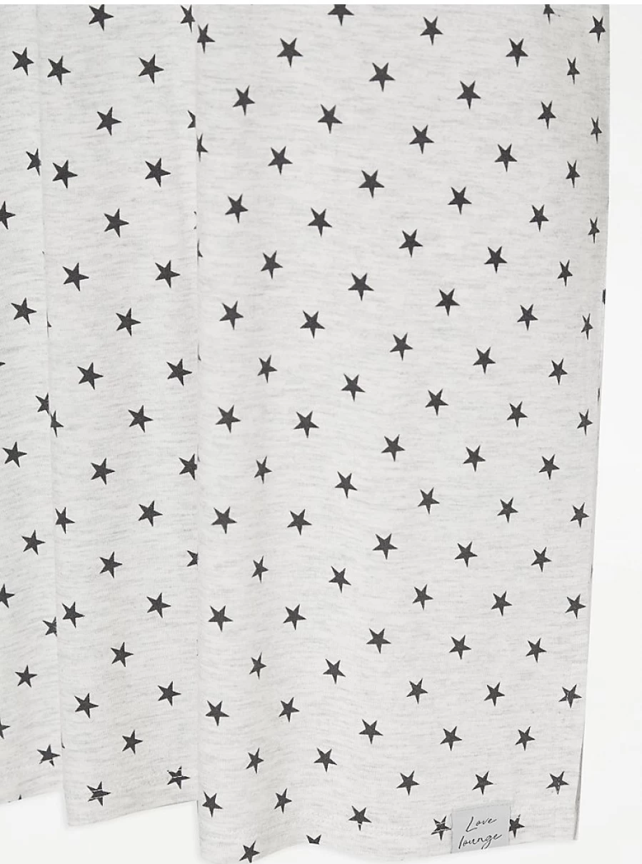 "George at Asda Grey Star Nightdress Review: Comfortable Women's Lingerie"
