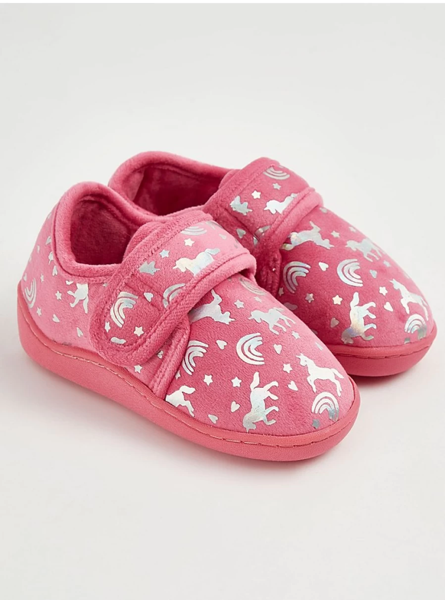 "George at Asda Kids Pink Unicorn Cupsole Slippers | Comfortable & Stylish Review"