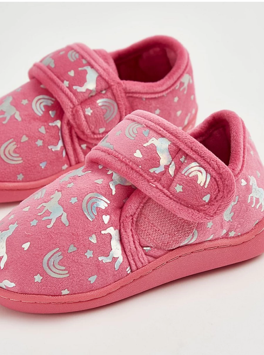 "George at Asda Kids Pink Unicorn Cupsole Slippers | Comfortable & Stylish Review"