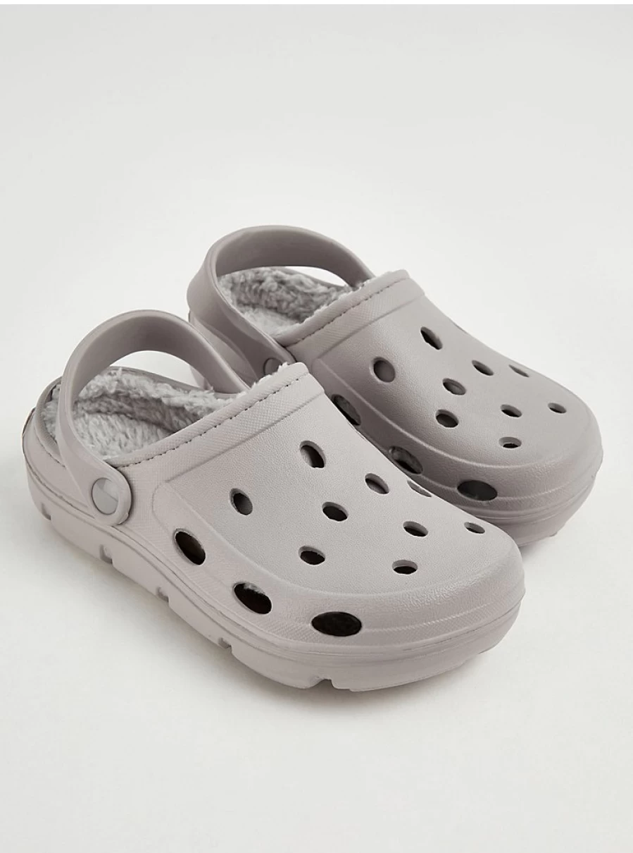 "George at Asda Boys Grey Borg Lined Clogs – Comfortable Kids’ Footwear Review"