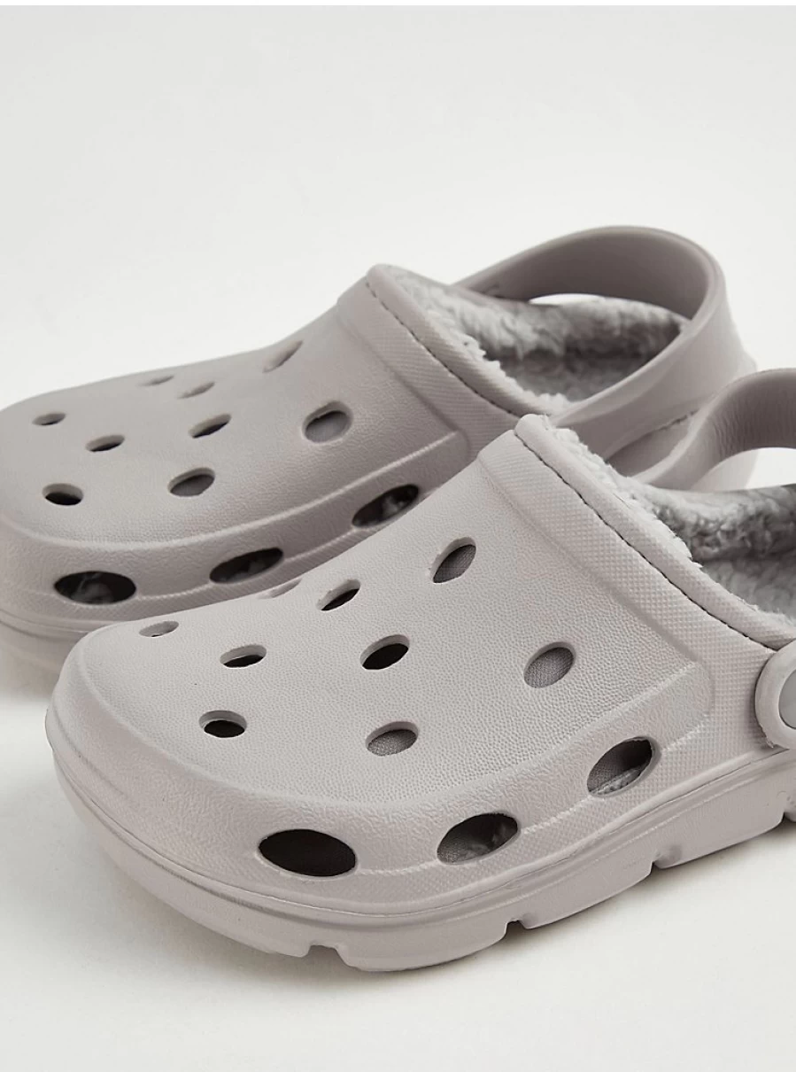 "George at Asda Boys Grey Borg Lined Clogs – Comfortable Kids’ Footwear Review"
