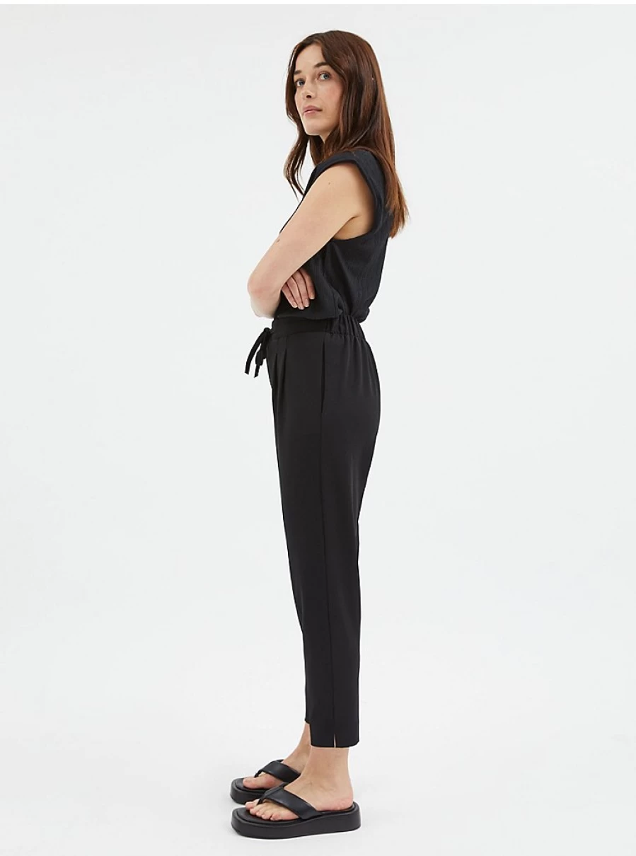 "George at Asda Women's Black Tie Waist Trousers | Stylish Formal Pants Review"