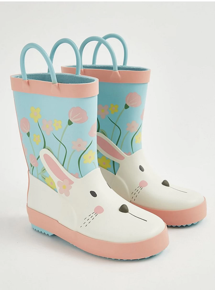 "George at Asda Blue Bunny Wellington Boots for Kids – Waterproof & Comfortable Review"