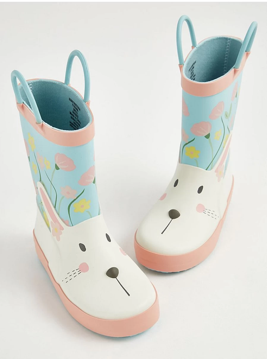 "George at Asda Blue Bunny Wellington Boots for Kids – Waterproof & Comfortable Review"