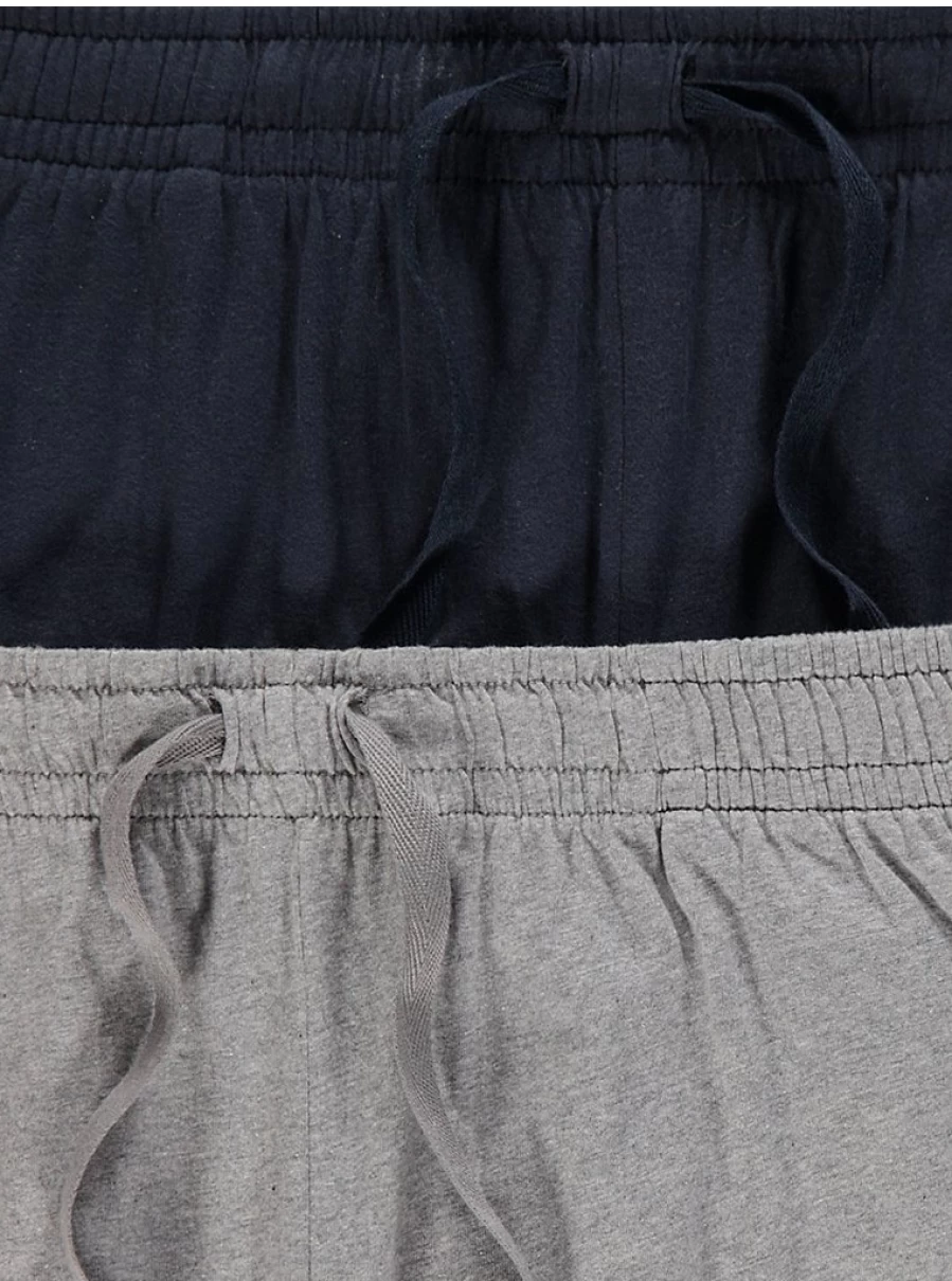 "George at Asda Men's Cuffed Lounge Pants 2-Pack | Comfortable Casual Bottoms"
