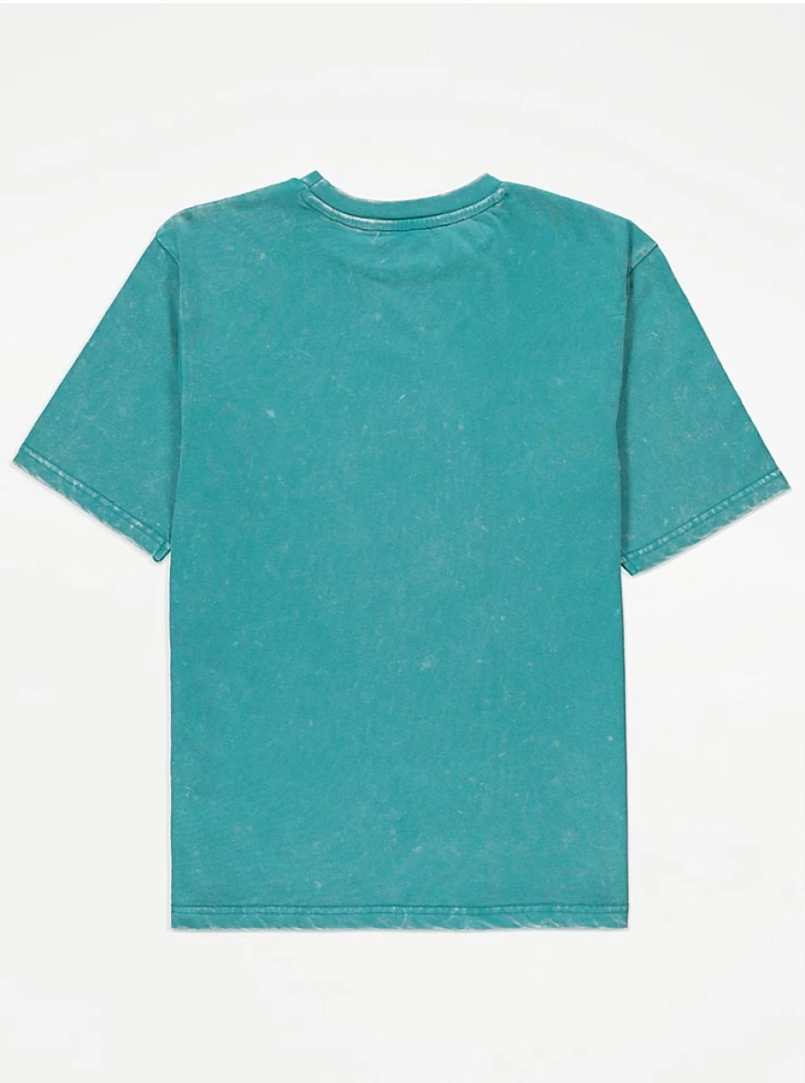 "George at Asda Boys Turquoise Acid Wash T-Shirt and Shorts Set – Kids' Outfit Review"