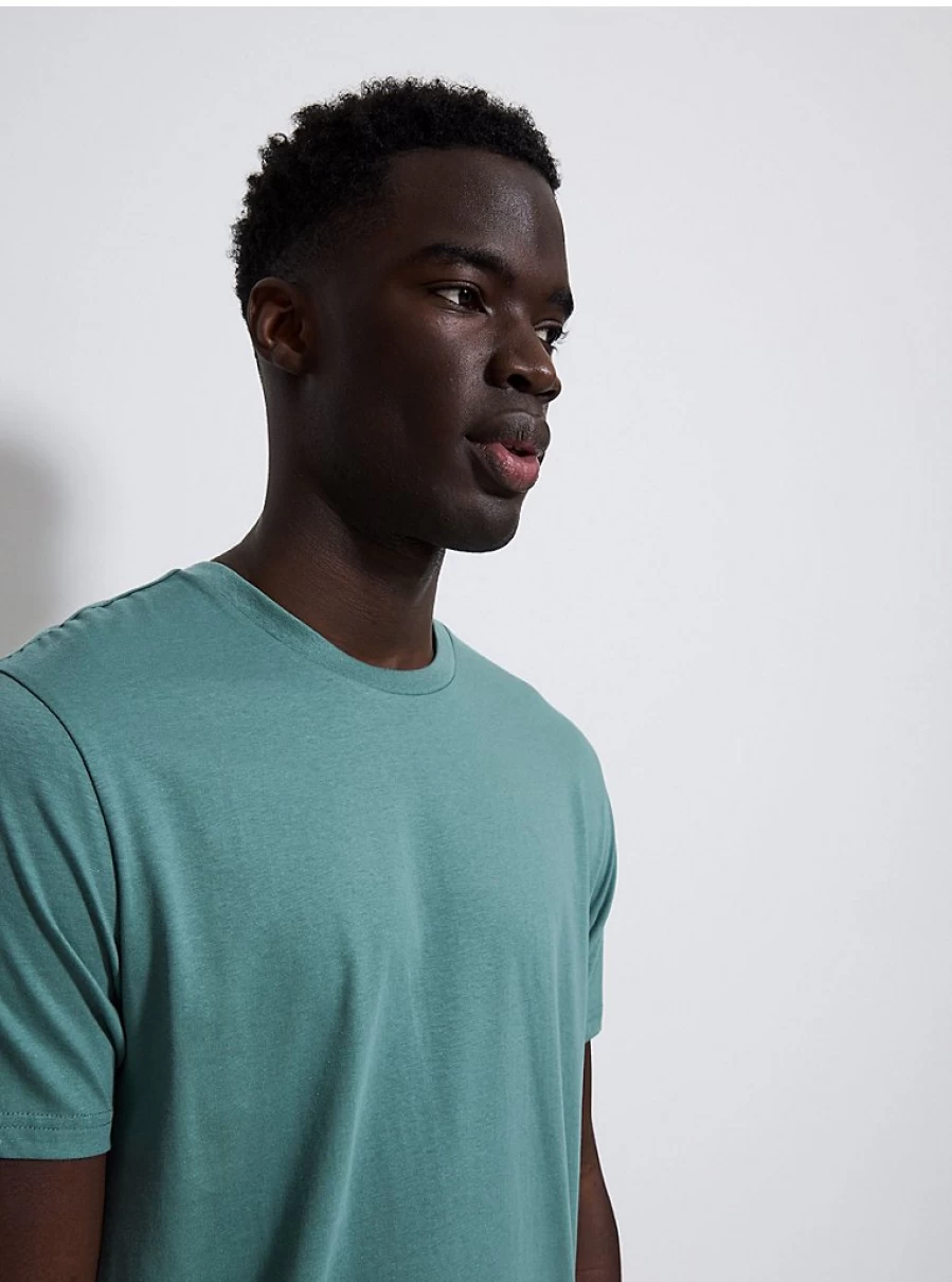 Men's Green Crew Neck T-Shirt | George at Asda | Comfortable Cotton Tee